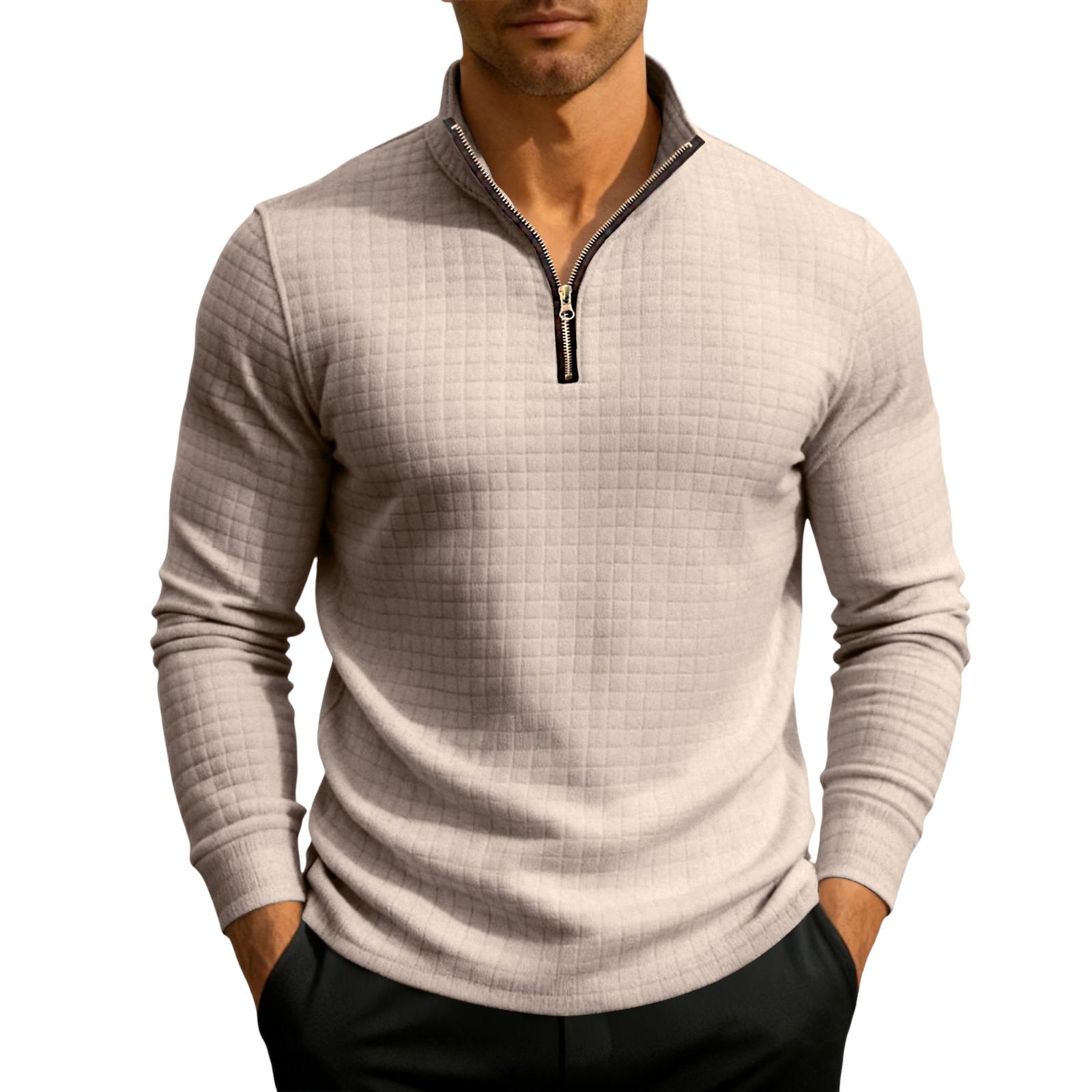 Men s Knit Quarter-Zip Stand Collar Pullover L хакі
Men s Knit Quarter-Zip Stand Collar Pullover L хакі