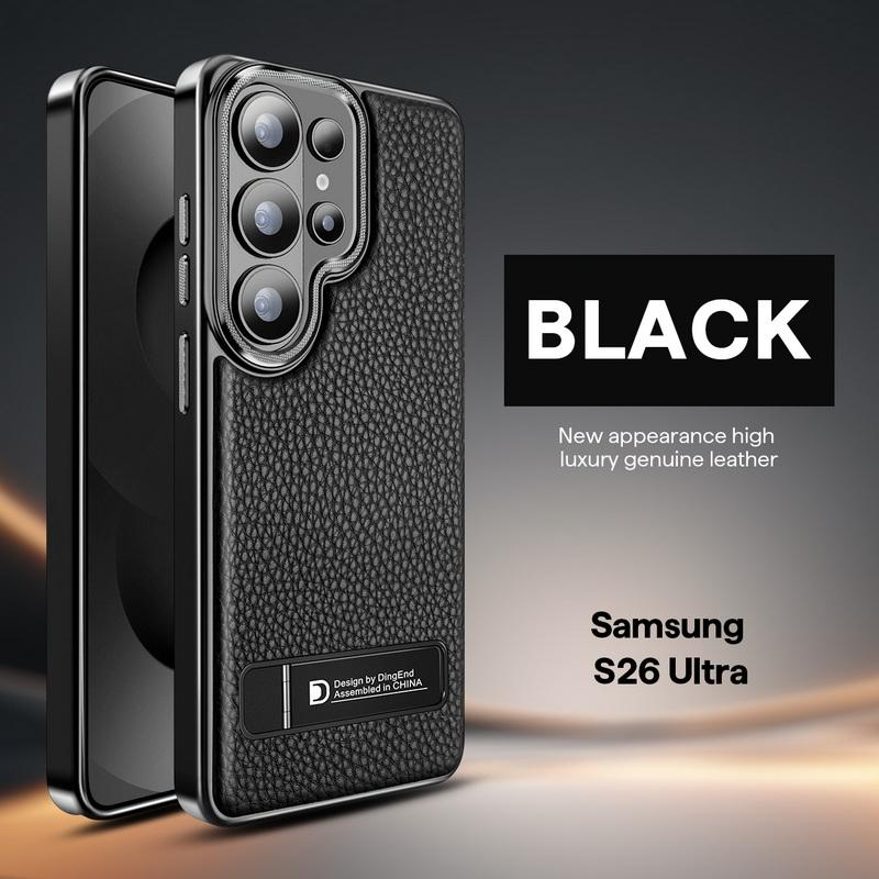 Магнитный кожаный чехол с покрытием для Samsung Galaxy S26 Ultra S25 S24 S23 Ultra, роскошный ударопрочный бампер, складная подставка, чехол для телефона For Samsung S26 чёрный
Магнитный кожаный чехол с покрытием для Samsung Galaxy S26 Ultra S25 S24 S23 Ultra, роскошный ударопрочный бампер, складная подставка, чехол для телефона For Samsung S26 чёрный