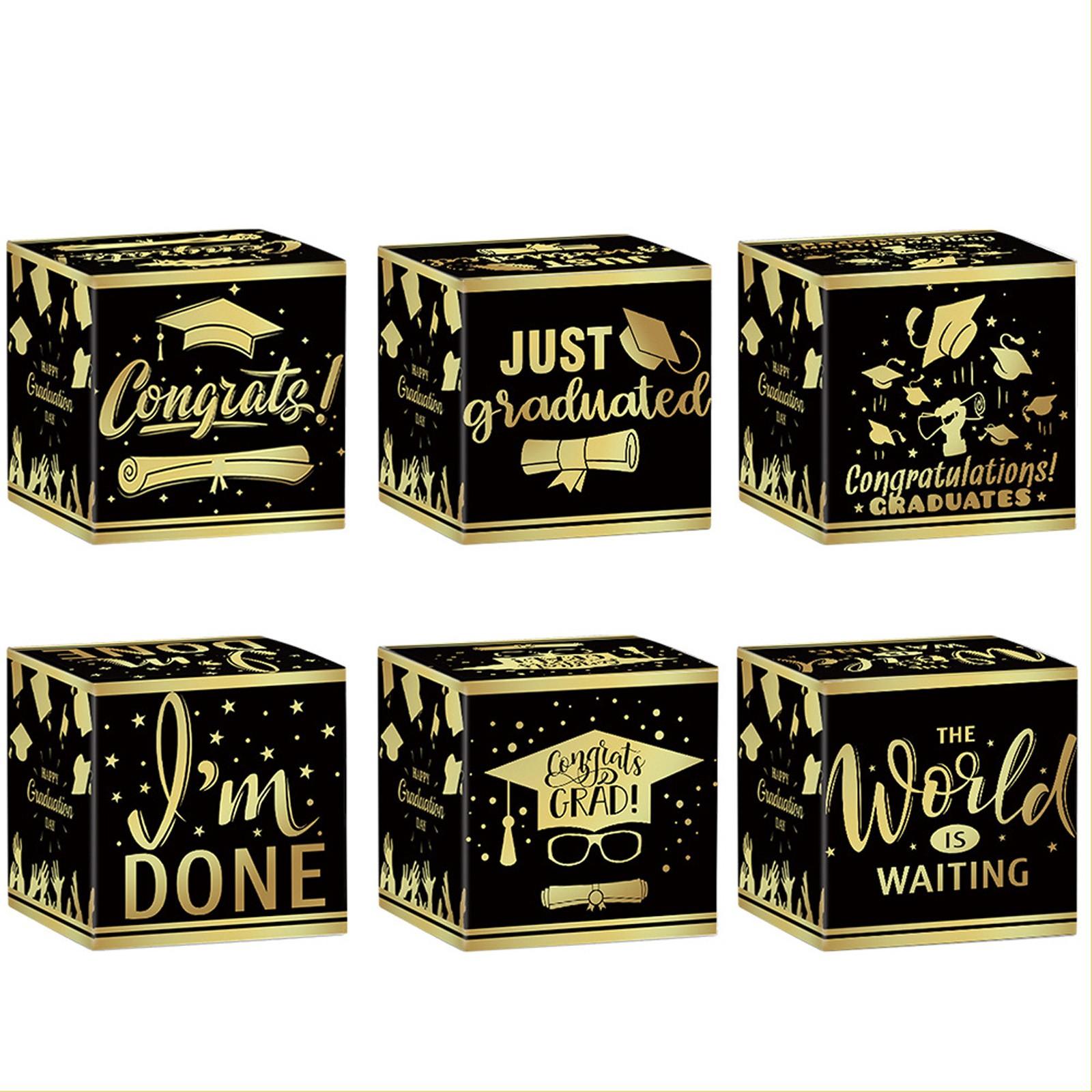 Украшение выпускного вечера, коробка конфет, набор из 6 предметов для украшения выпускного вечера One Size жёлтый
Украшение выпускного вечера, коробка конфет, набор из 6 предметов для украшения выпускного вечера One Size жёлтый