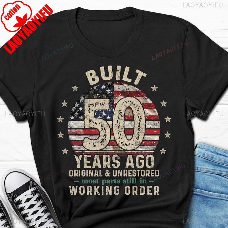 Built 50 Years Ago Vintage 1976 Shirt 50th Birthday Turning Gift Retro Classic Casual Style TShirt for Him Men Shortsleev 3XL
Built 50 Years Ago Vintage 1976 Shirt 50th Birthday Turning Gift Retro Classic Casual Style TShirt for Him Men Shortsleev 3XL