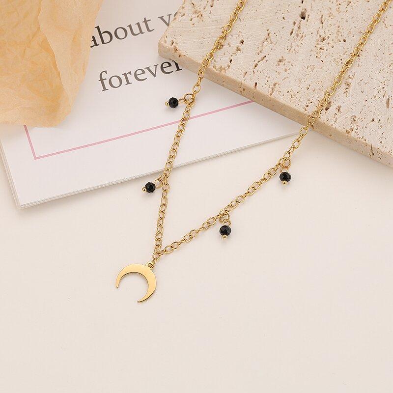 Titanium Steel Moon Stream Stone Necklace Bracelet Simple ,Elegant Fresh Wind Cervical Chain
Titanium Steel Moon Stream Stone Necklace Bracelet Simple ,Elegant Fresh Wind Cervical Chain
