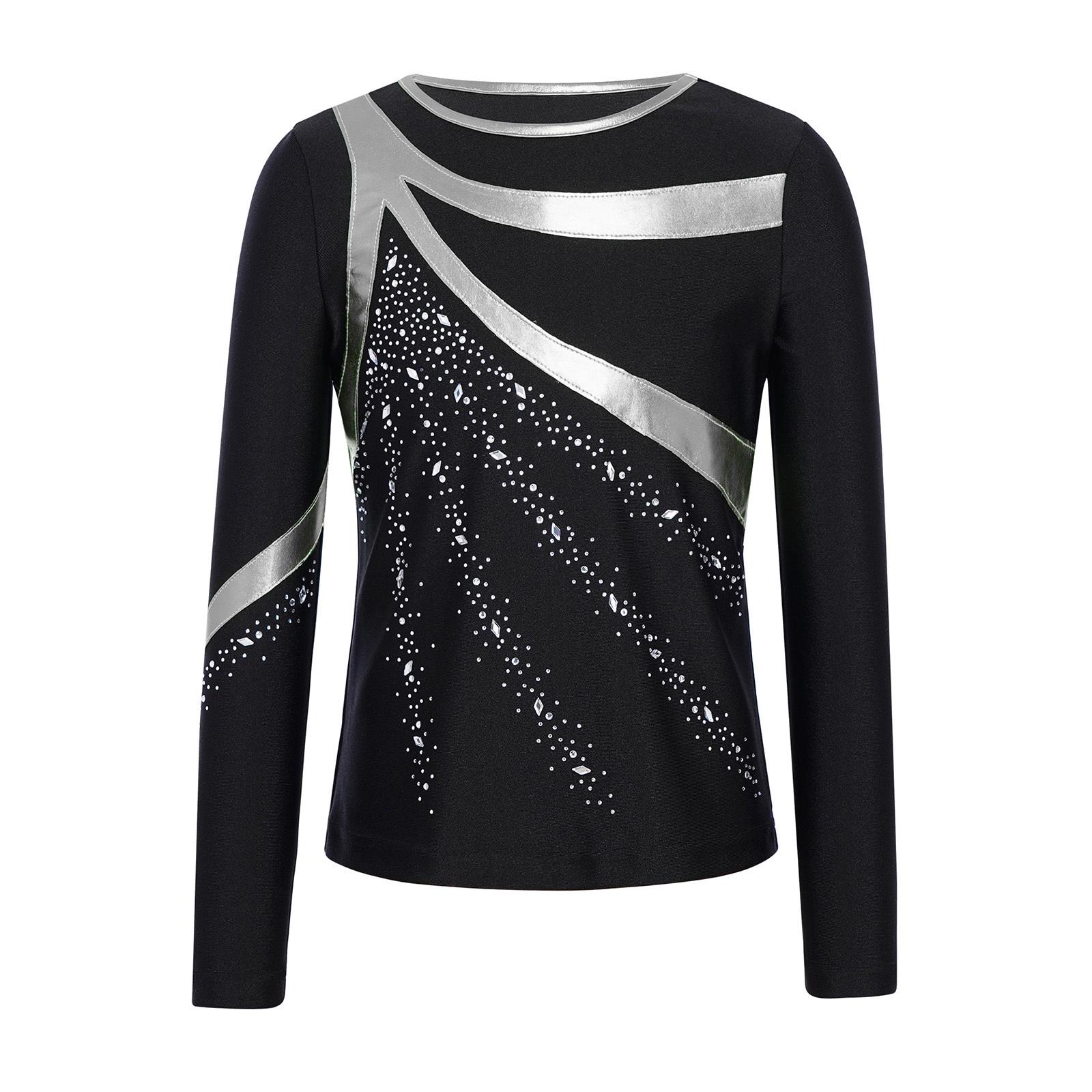 Boys Figure Skating Costume Round Neck Long Sleeve Metallic Patchwork Shiny Rhinestones Top 5-6 Years срібний
Boys Figure Skating Costume Round Neck Long Sleeve Metallic Patchwork Shiny Rhinestones Top 5-6 Years срібний