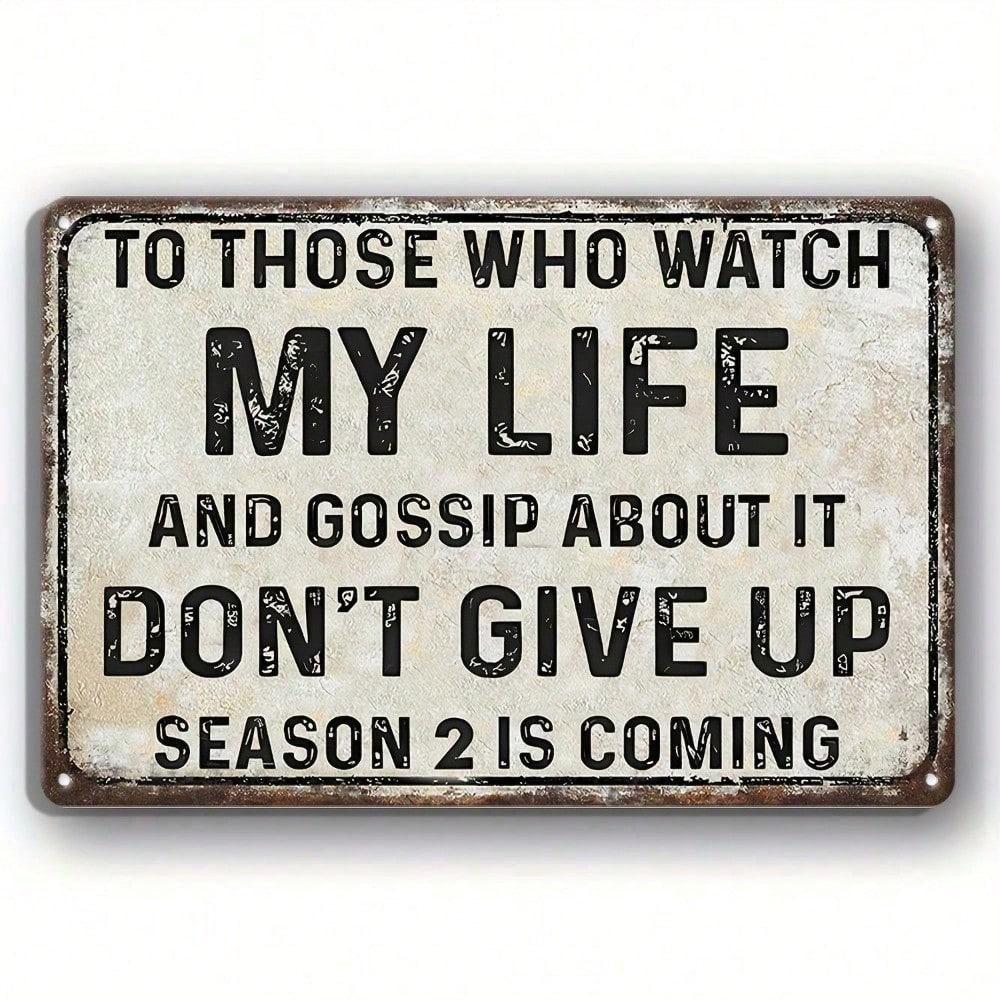 Retro Metal Sign To Those Who Observe Me Rustic Vintage Tin Plaque Weatherproof Wall Art Decor For Garage Bar Cafe Home Man Cave різнокольоровий
Retro Metal Sign To Those Who Observe Me Rustic Vintage Tin Plaque Weatherproof Wall Art Decor For Garage Bar Cafe Home Man Cave різнокольоровий