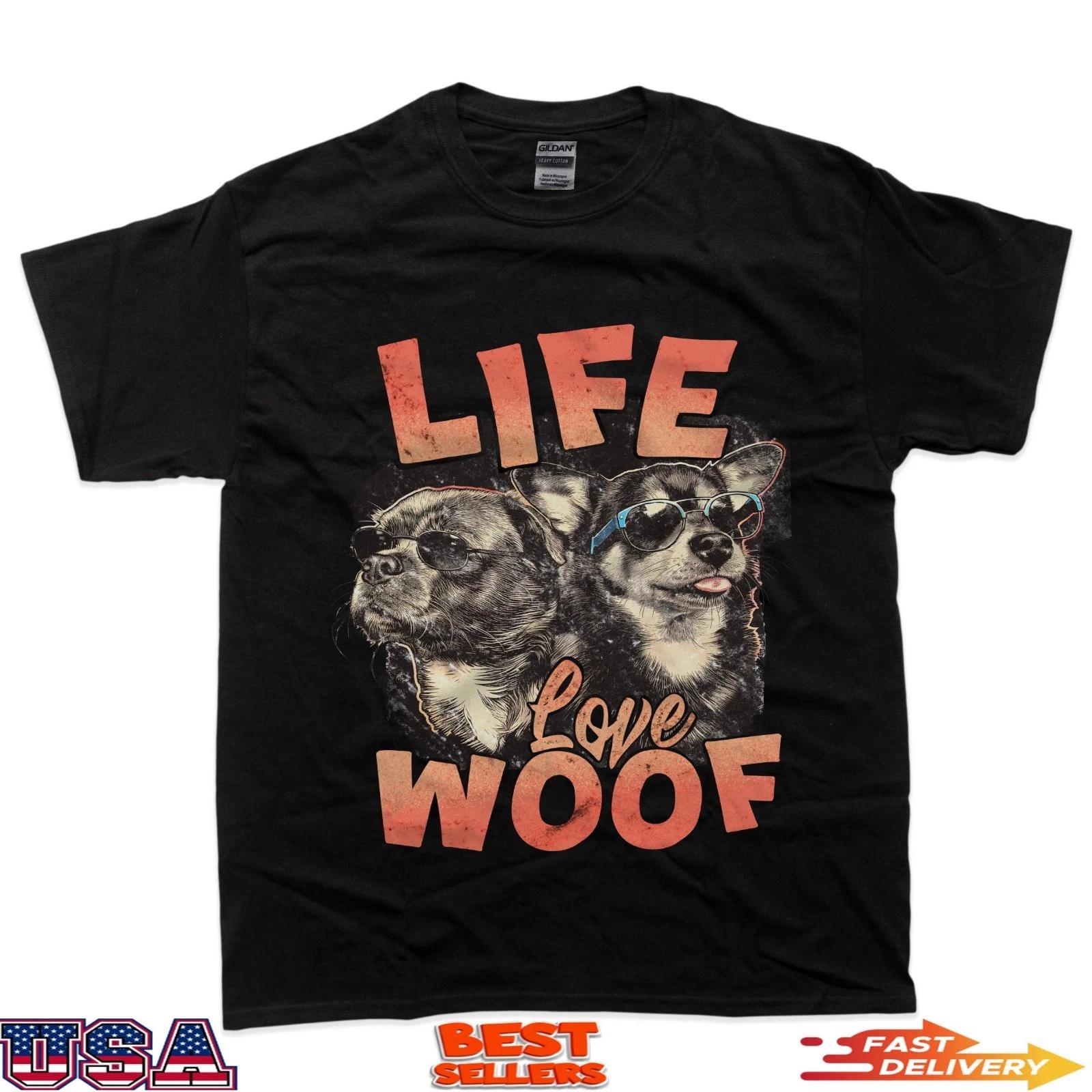 Life Love Woof Cool Dogs Pet Lover T-Shirt L
Life Love Woof Cool Dogs Pet Lover T-Shirt L
