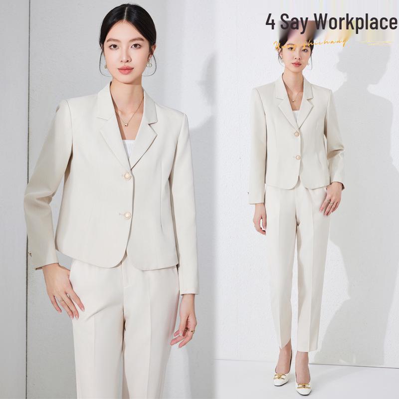 Petite Women s White Short Suit Set: High-End Casual Blazer Jacket for Spring/Autumn 2025 M
Petite Women s White Short Suit Set: High-End Casual Blazer Jacket for Spring/Autumn 2025 M