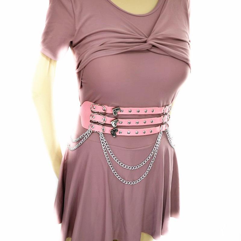 Meier Street style hip hop stylish belt, tummy control girdle, accessories punk wide trendy belt рожевий
Meier Street style hip hop stylish belt, tummy control girdle, accessories punk wide trendy belt рожевий