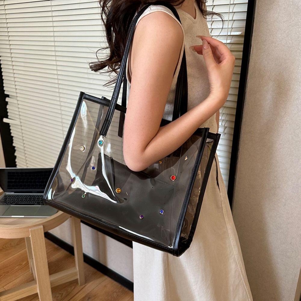 2pcs/set Summer Transparent Totes Bag Waterproof Shopping Bag New Jelly Shoulder Bag Outdoor синій
2pcs/set Summer Transparent Totes Bag Waterproof Shopping Bag New Jelly Shoulder Bag Outdoor синій