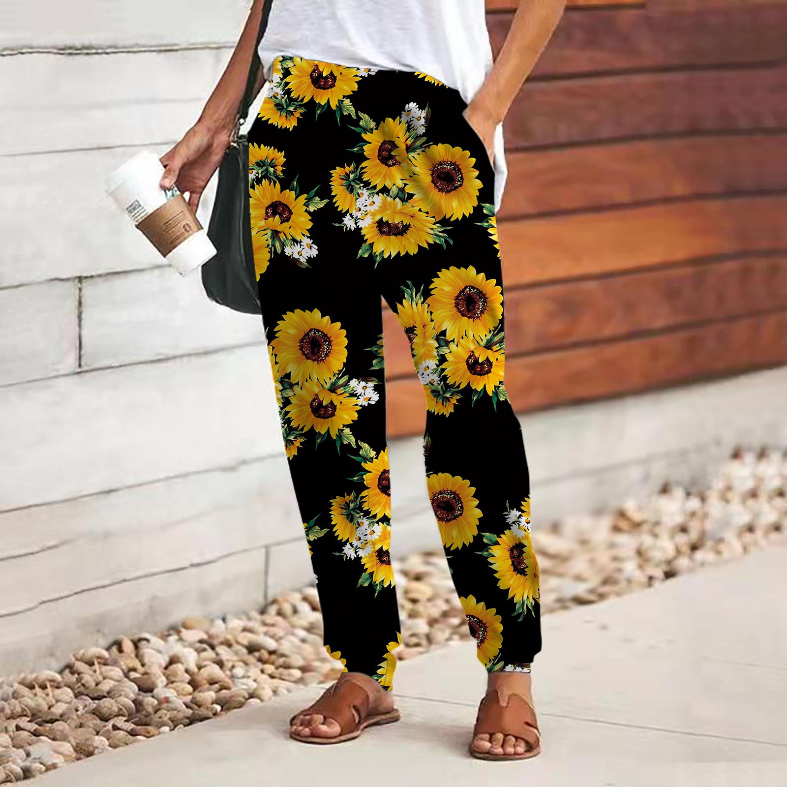 Женские брюки с принтом подсолнухов 3D черного цвета, свободные брюки со шнуровкой и эластичным поясом, повседневные длинные брюки с карманами S чёрный
Женские брюки с принтом подсолнухов 3D черного цвета, свободные брюки со шнуровкой и эластичным поясом, повседневные длинные брюки с карманами S чёрный