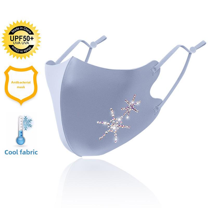 Моющаяся регулируемая алмазная маска: Дышащая, охлаждающая, противопылевая, солнцезащитная маска Ice Silk One Size
Моющаяся регулируемая алмазная маска: Дышащая, охлаждающая, противопылевая, солнцезащитная маска Ice Silk One Size