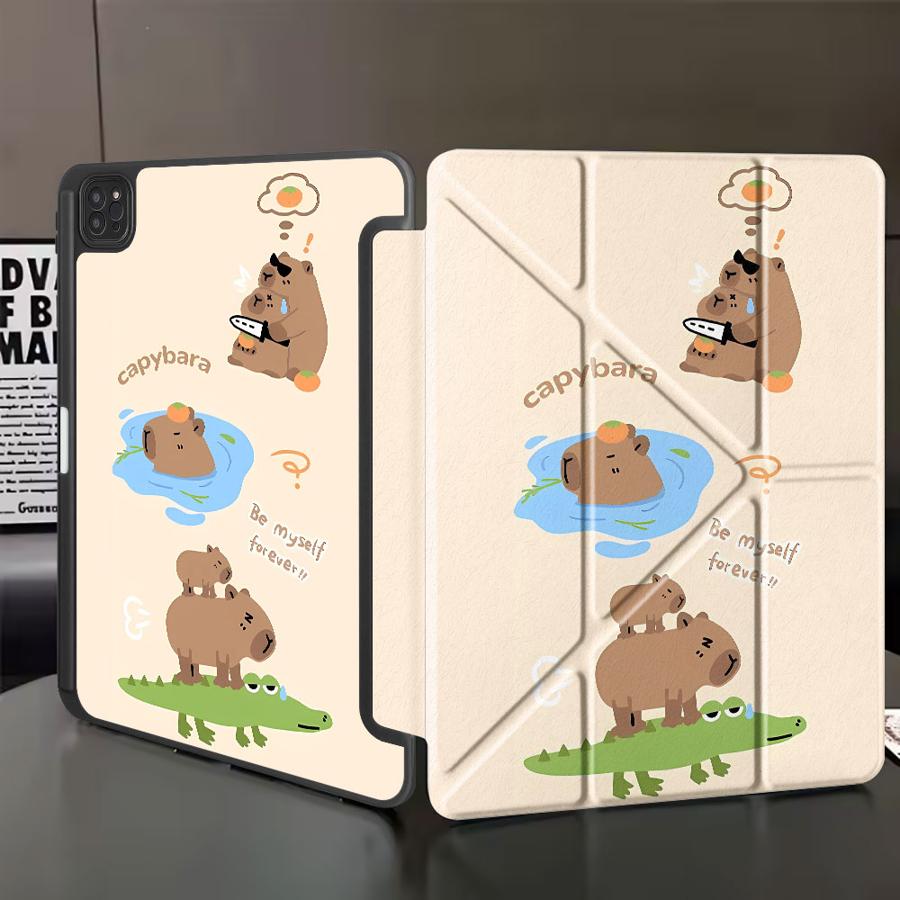 Cute Capybara Holder Cover Tablet Case For iPad Air 4 5 M3 M2 1 2 M4 11inch Mini 6 7 Pro 2025 Pro 11th 10th 9th 8th 7th 12.9inch iPad Mini 7 8.3
Cute Capybara Holder Cover Tablet Case For iPad Air 4 5 M3 M2 1 2 M4 11inch Mini 6 7 Pro 2025 Pro 11th 10th 9th 8th 7th 12.9inch iPad Mini 7 8.3