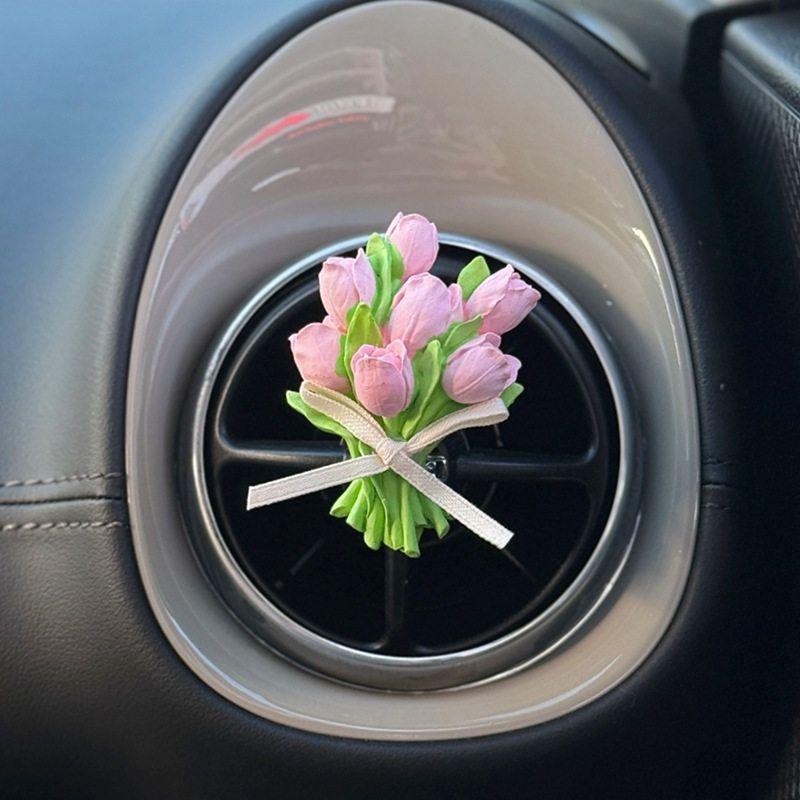 Tulip Car Air Freshener with a High-End Feel, Bow-Shaped Vent Clip, Floral Aroma Diffuser Stone, Car Decoration for Women Bow Tulip Aromatherapy(Bring 5ml Perfume)
Tulip Car Air Freshener with a High-End Feel, Bow-Shaped Vent Clip, Floral Aroma Diffuser Stone, Car Decoration for Women Bow Tulip Aromatherapy(Bring 5ml Perfume)