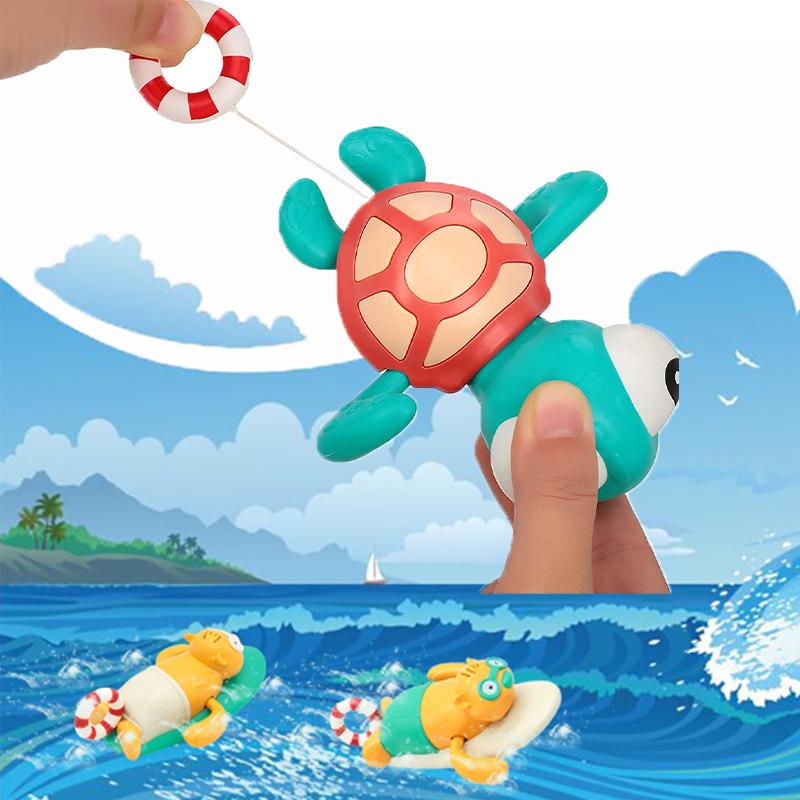Pull String Baby Bath Toy Pull Go Sea Turtle Cute Surfing Swimming Beaver Windup Clockwork Bathtub No Battery Needed for
Pull String Baby Bath Toy Pull Go Sea Turtle Cute Surfing Swimming Beaver Windup Clockwork Bathtub No Battery Needed for