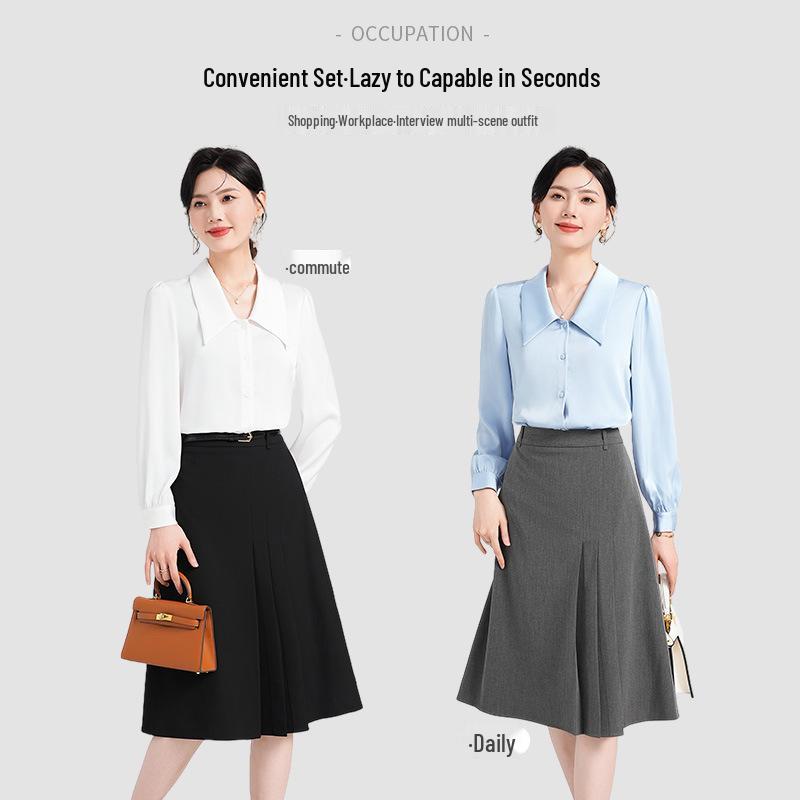 Women s Professional White Chiffon Long-Sleeve Shirt - Spring/Autumn 2024, Big Pointed Collar, Ideal for Workplace. XL
Women s Professional White Chiffon Long-Sleeve Shirt - Spring/Autumn 2024, Big Pointed Collar, Ideal for Workplace. XL