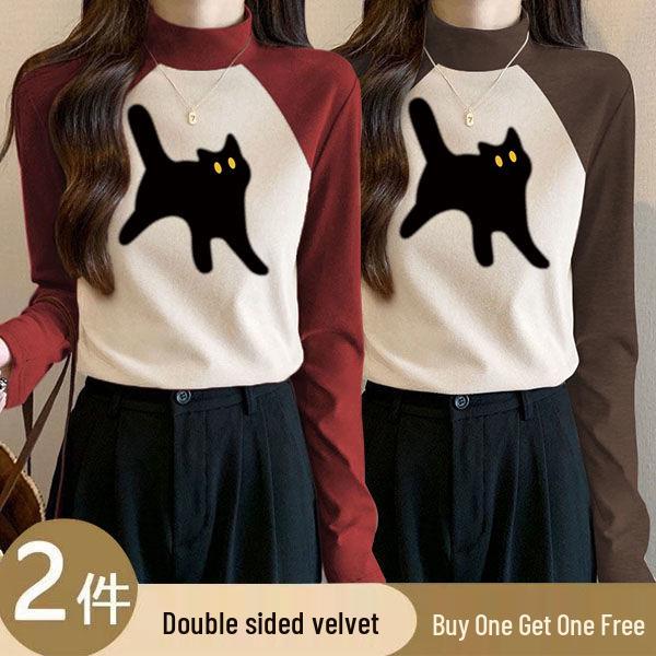 German Velvet Color Block Semi-High Neck Women s Slim Fit Winter Shirt M (90-105 jin)
German Velvet Color Block Semi-High Neck Women s Slim Fit Winter Shirt M (90-105 jin)