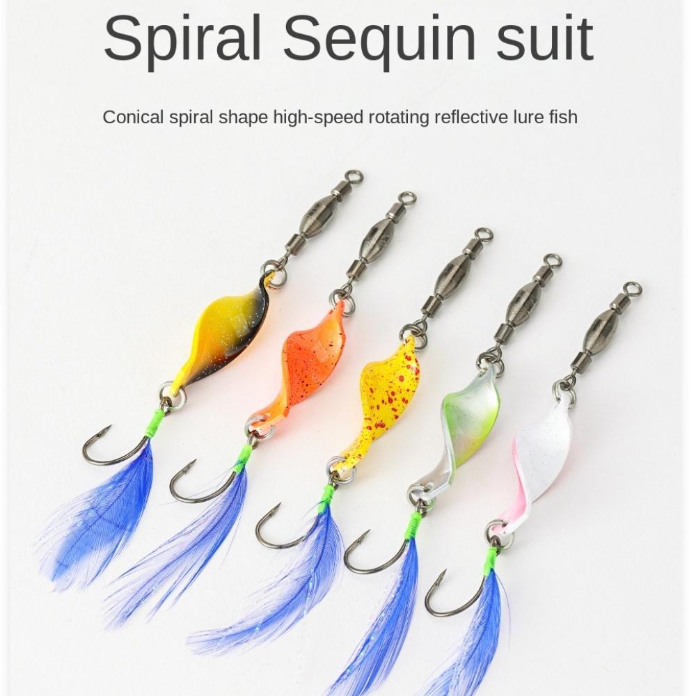 5pcs Single Hook Spinner Bait Sequins Rotating Spinner Spoon 2025 Crank Bait Blue Feather Hook-5g-5pcs
5pcs Single Hook Spinner Bait Sequins Rotating Spinner Spoon 2025 Crank Bait Blue Feather Hook-5g-5pcs