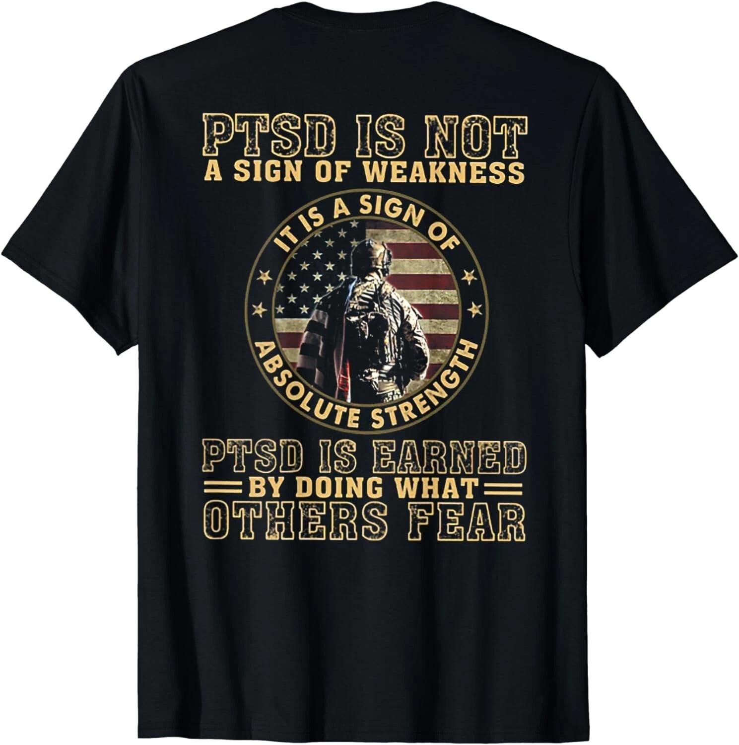 PTSD Is Not A Sign Of Weakness (on back) Gift Unisex T-Shirt M
PTSD Is Not A Sign Of Weakness (on back) Gift Unisex T-Shirt M