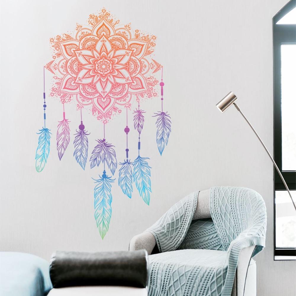 Waterproof Bohemians PVC Wall Paper Sticker Decoration Lotus Feather Wall Sticker Wall Stickers
Waterproof Bohemians PVC Wall Paper Sticker Decoration Lotus Feather Wall Sticker Wall Stickers