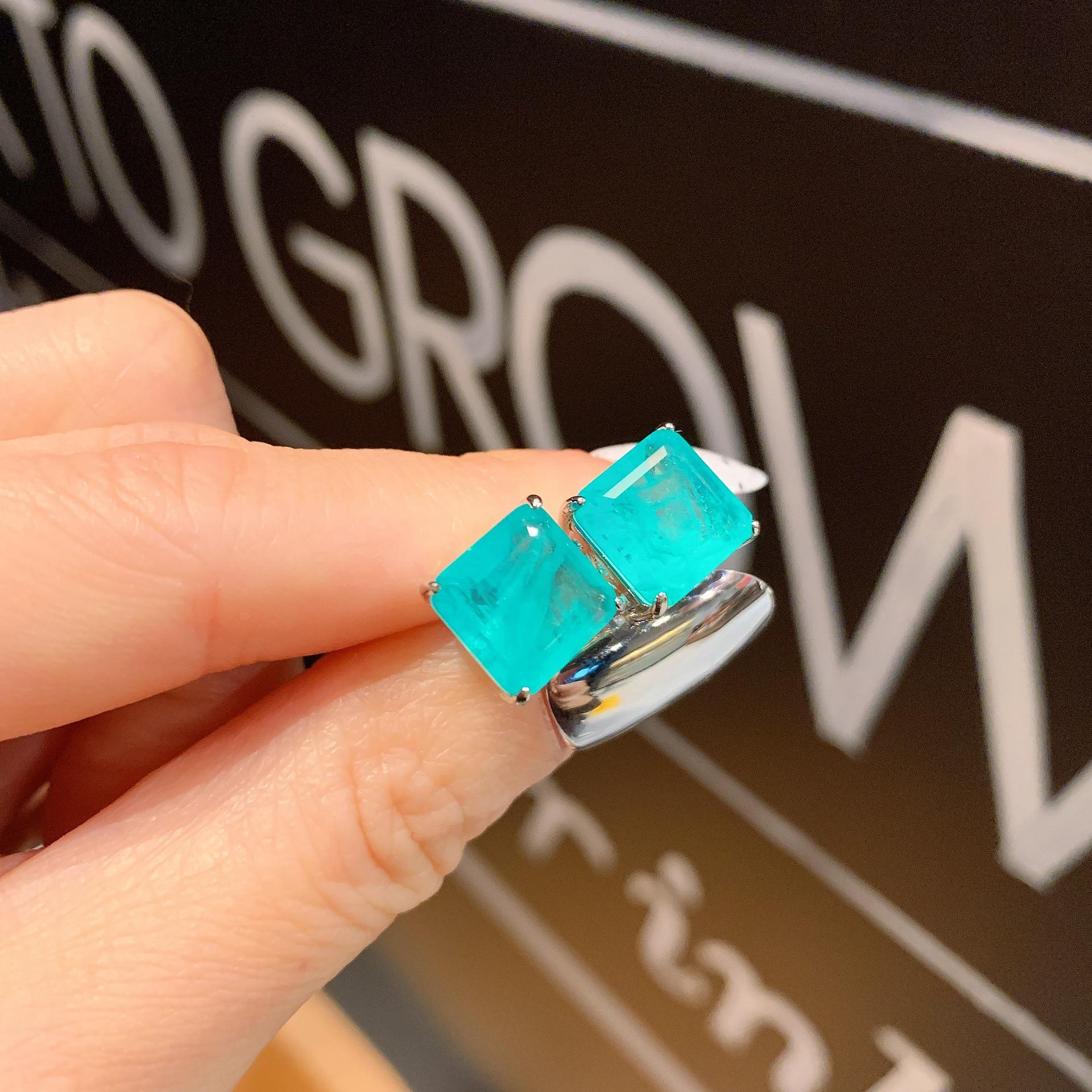 Douyin Изумруд Параиба Квадратные Серьги-пусеты Подвеска Простые Женские
Douyin Изумруд Параиба Квадратные Серьги-пусеты Подвеска Простые Женские