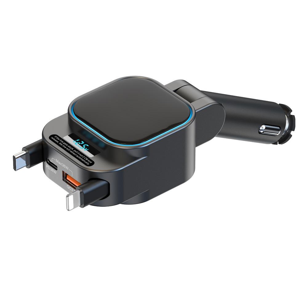 Bidirectional Telescopic Car Charger Automatically Stores Multiple Devices for Simultaneous Charging, Rotatable Car Charger чёрный
Bidirectional Telescopic Car Charger Automatically Stores Multiple Devices for Simultaneous Charging, Rotatable Car Charger чёрный