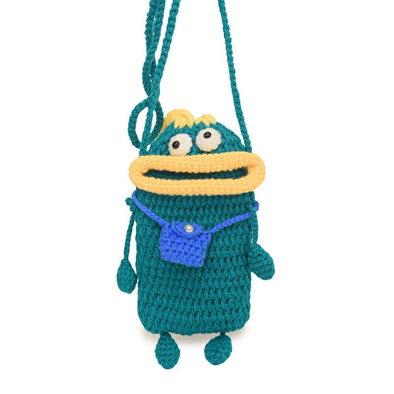 Crochet Phone Crossbody Bag For Women - Handmade Cute Sausage Mouth Monster Knit Phone Pouch With Adjustable Strap
Crochet Phone Crossbody Bag For Women - Handmade Cute Sausage Mouth Monster Knit Phone Pouch With Adjustable Strap