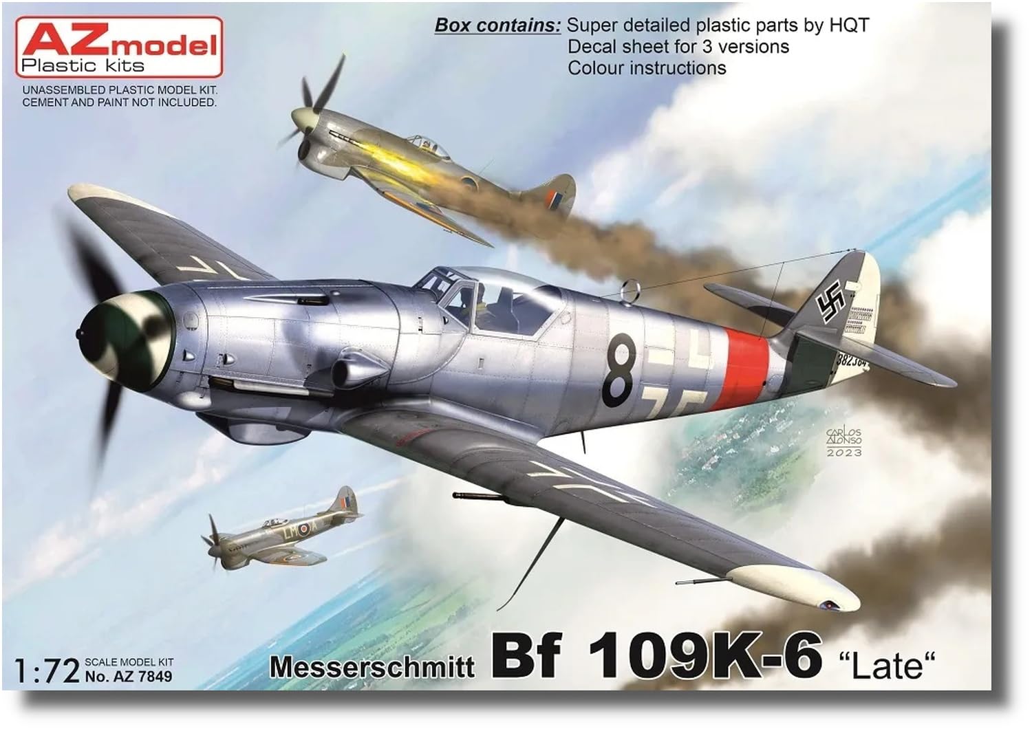 Модель AZ Модель AZ Немецкая поздняя пластиковая модель AZM7849 1/72 Bf109K-6
Модель AZ Модель AZ Немецкая поздняя пластиковая модель AZM7849 1/72 Bf109K-6