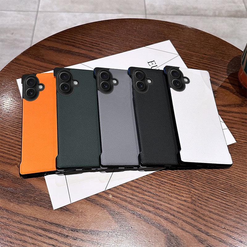 Applicable To IPhone16 Frameless Plain Leather Mobile Phone Case Simple 14 Apple 15 Promax Protective Case PC Hard iPhone 12Promax
Applicable To IPhone16 Frameless Plain Leather Mobile Phone Case Simple 14 Apple 15 Promax Protective Case PC Hard iPhone 12Promax