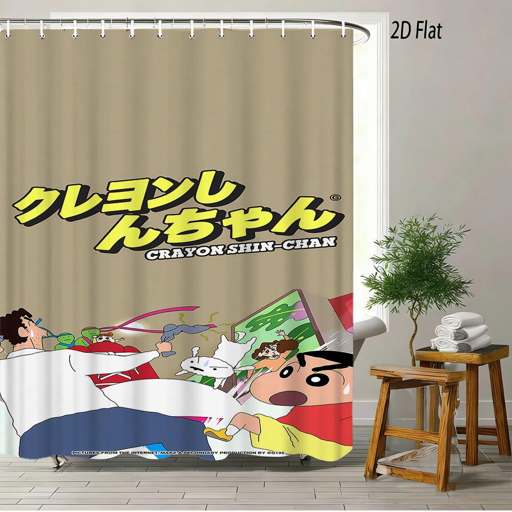 Crayon Shin-Chan & Shiro Checkerboard Pattern With Camera & Radio 2D Print Waterproof Shower Curtain, Yellow & White Bathroom De W60H190(CM)-1 Pcs
Crayon Shin-Chan & Shiro Checkerboard Pattern With Camera & Radio 2D Print Waterproof Shower Curtain, Yellow & White Bathroom De W60H190(CM)-1 Pcs