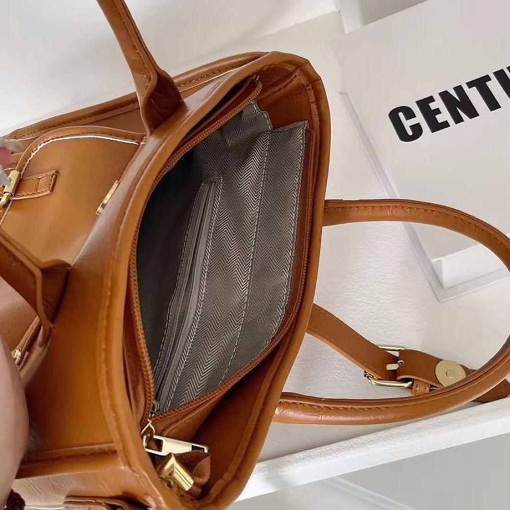 PU Shoulder Bag Large Capacity Brown Message Bag Elegant Vintage Preppy Briefcase Office Worker коричневий
PU Shoulder Bag Large Capacity Brown Message Bag Elegant Vintage Preppy Briefcase Office Worker коричневий