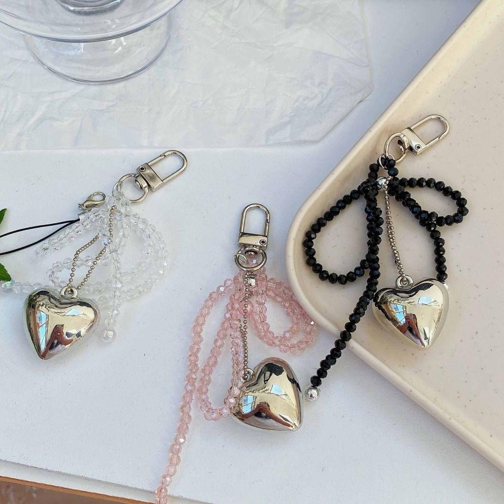 Чехол для телефона с бусами и сердечками, ремешок в корейском стиле, сумка Y2k, кулон с жемчугом и бантом, брелок для ключей, аксессуары для кошелька
Чехол для телефона с бусами и сердечками, ремешок в корейском стиле, сумка Y2k, кулон с жемчугом и бантом, брелок для ключей, аксессуары для кошелька