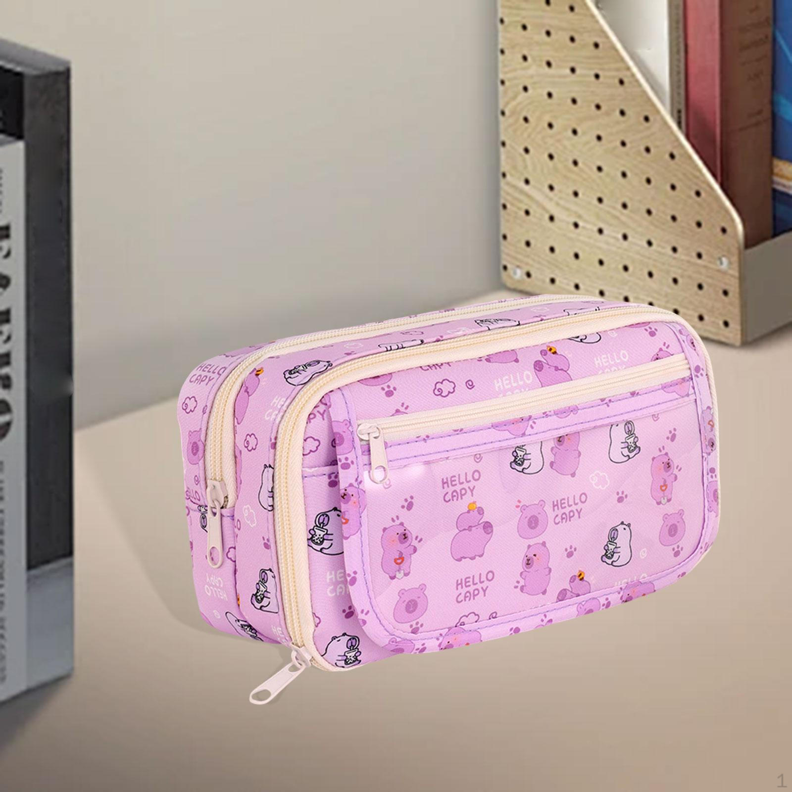 Пенал для ручек, держатель, легкий, многоцелевой, с отделениями, сумка-коробка Violet Capybara
Пенал для ручек, держатель, легкий, многоцелевой, с отделениями, сумка-коробка Violet Capybara