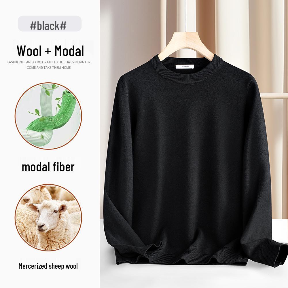 Men s Light Luxury Merino Wool Blend Round Neck Sweater - Plus Velvet Thickened for Warmth, Autumn/Winter 2026. M
Men s Light Luxury Merino Wool Blend Round Neck Sweater - Plus Velvet Thickened for Warmth, Autumn/Winter 2026. M