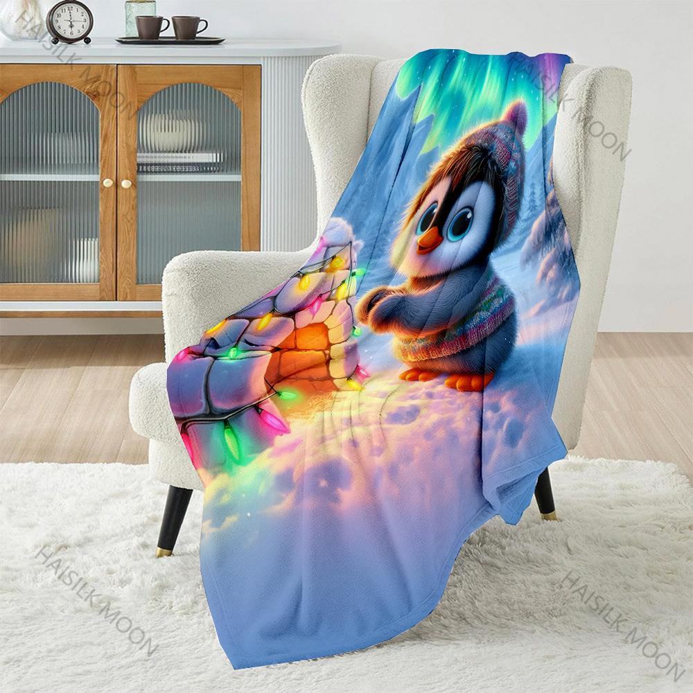 Cute Penguin and Colorful Lights Pattern Blanket Flannel Material Soft Warm for All Seasons Home Outdoor Camping Picnics RV 75x90cm
Cute Penguin and Colorful Lights Pattern Blanket Flannel Material Soft Warm for All Seasons Home Outdoor Camping Picnics RV 75x90cm