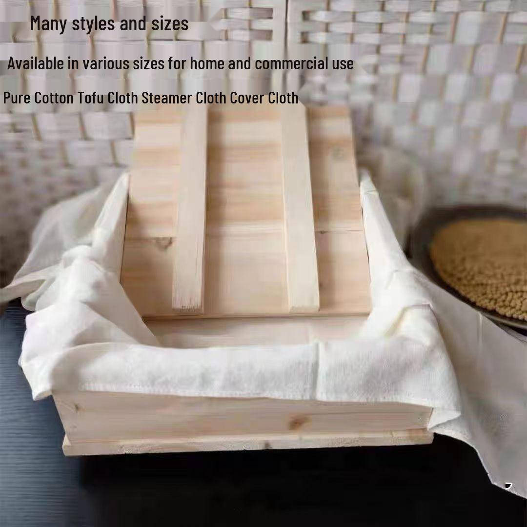 Cotton Tofu Cloth & Soy Milk Filter Mesh – Durable, Thickened Gauze for Soft & Firm Tofu 36 cm
Cotton Tofu Cloth & Soy Milk Filter Mesh – Durable, Thickened Gauze for Soft & Firm Tofu 36 cm
