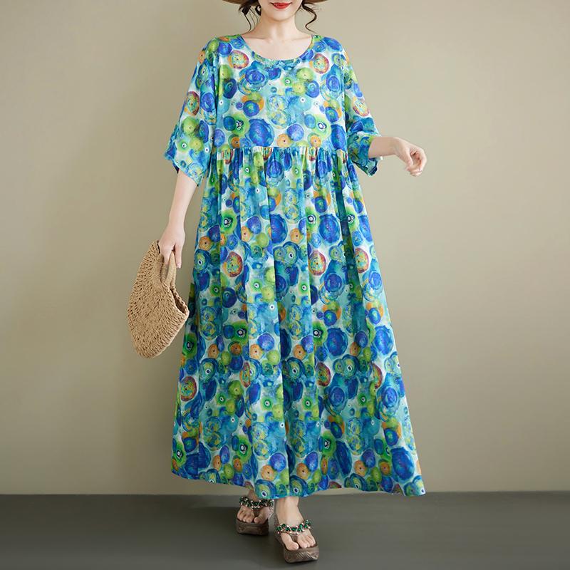 DIMANAF New 2026 Summer Beach Plus Size Women Vintage Lady Long Dress Loose Oversize Maxi Floral Print Cotton one size
DIMANAF New 2026 Summer Beach Plus Size Women Vintage Lady Long Dress Loose Oversize Maxi Floral Print Cotton one size