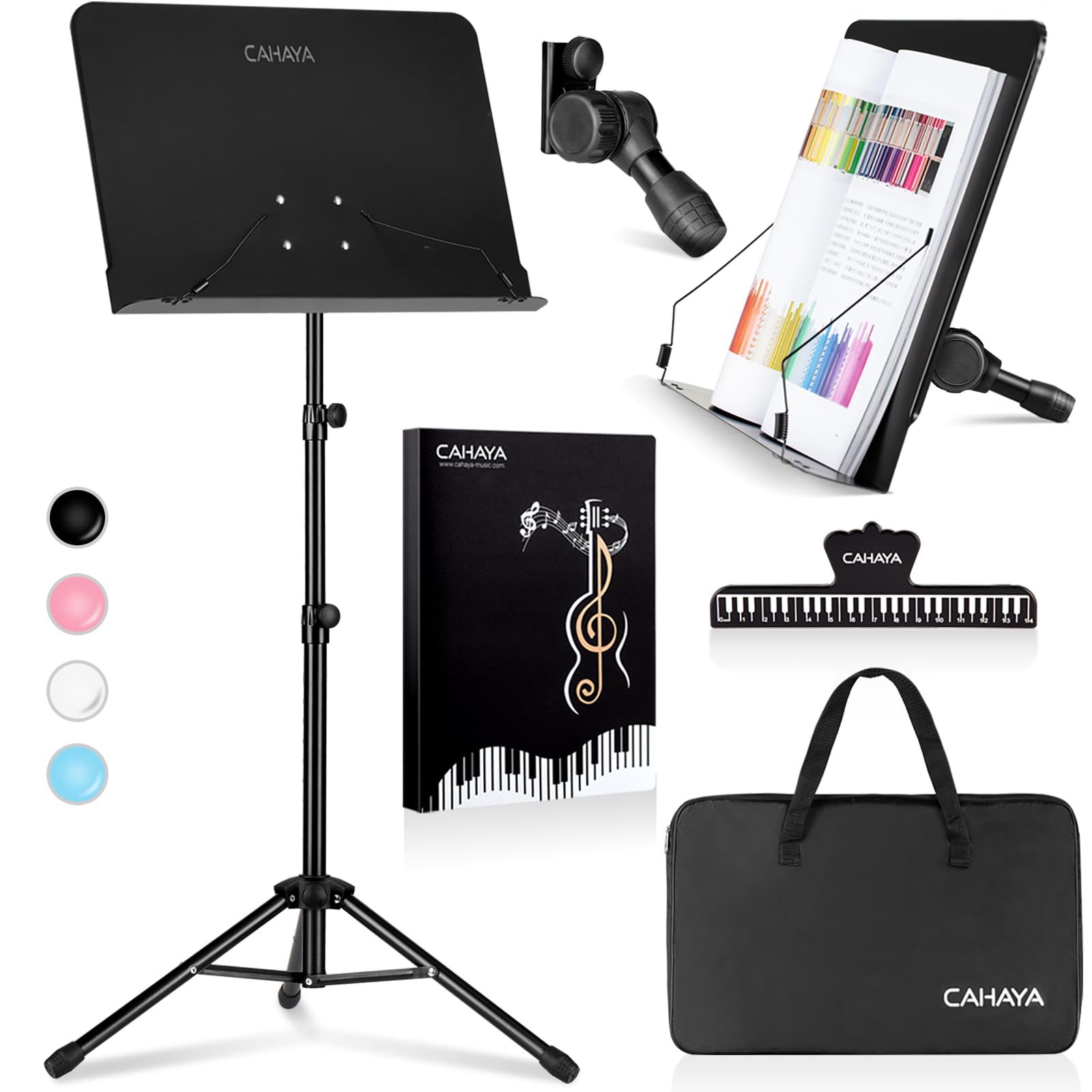 CAHAYA Folding Music Adjustable Height Includes Storage Bag and Music Stand, Tabletop/Single-Piece Stand, 2-Way Design, (80-145cm), File, Lightweight, чёрный
CAHAYA Folding Music Adjustable Height Includes Storage Bag and Music Stand, Tabletop/Single-Piece Stand, 2-Way Design, (80-145cm), File, Lightweight, чёрный