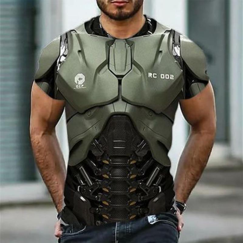 Summer Round Neck 3D Armor Print Top Fashionable Casual Short Sleeved Men s T-shirts 6XL
Summer Round Neck 3D Armor Print Top Fashionable Casual Short Sleeved Men s T-shirts 6XL