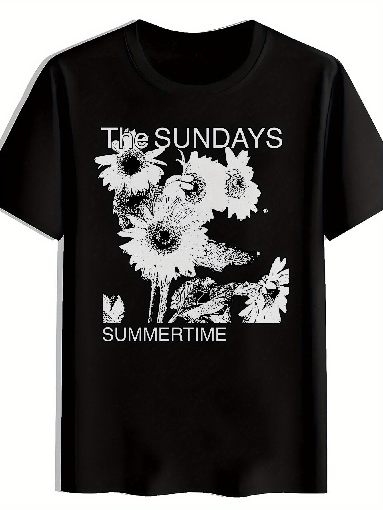 Black The Sundays Graphic T-shirt - Vintage Rock Band Design with Sunflowers L
Black The Sundays Graphic T-shirt - Vintage Rock Band Design with Sunflowers L