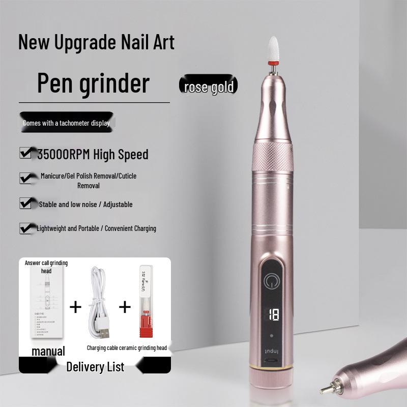 Custom Wireless Nail Grinder: Portable Pen-Style with Digital Display and Long Battery Life
Custom Wireless Nail Grinder: Portable Pen-Style with Digital Display and Long Battery Life