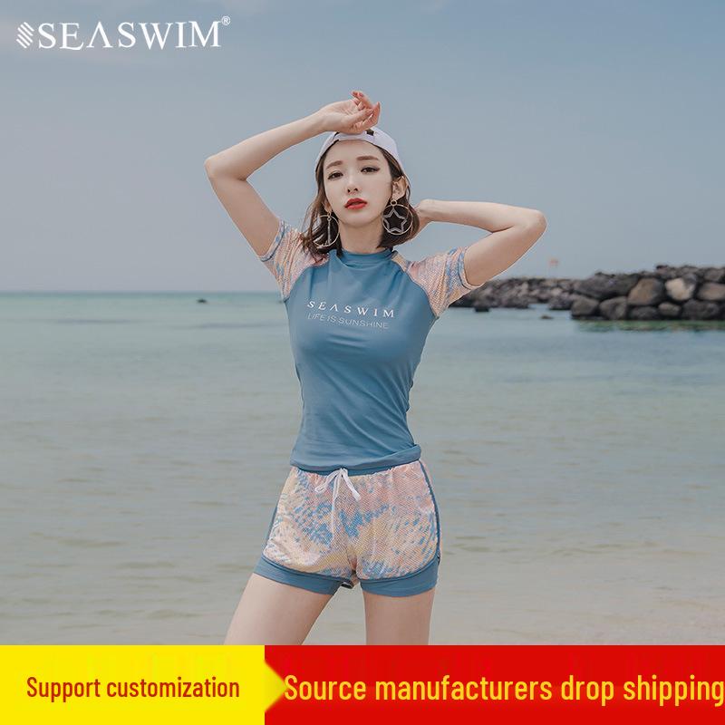 Women s Korean Style Two-Piece Sport Swimsuit with Short Sleeve Top, Sun Protection, Tummy Control, Slimming, Hot Spring Style, Conservative Medium
Women s Korean Style Two-Piece Sport Swimsuit with Short Sleeve Top, Sun Protection, Tummy Control, Slimming, Hot Spring Style, Conservative Medium