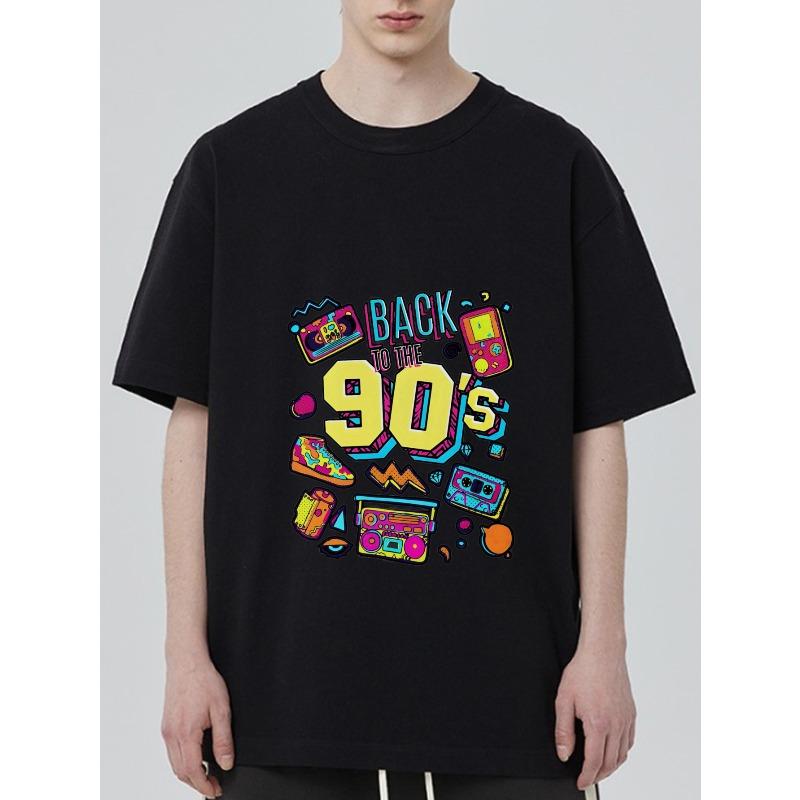 Футболка Back To The 90s Черная Ретро Графика в стиле 90-х с принтом игровой консоли, кассеты и бумбокса для повседневной носки, вечеринок и ностальгических мероприятий XXXXL чёрный
Футболка Back To The 90s Черная Ретро Графика в стиле 90-х с принтом игровой консоли, кассеты и бумбокса для повседневной носки, вечеринок и ностальгических мероприятий XXXXL чёрный