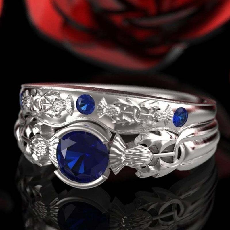 Huajie 2Pcs/set Silver Carved Blue Zircon Charming Women s Rings Sets Banquet Wedding Tail Ring Trend 10 синій
Huajie 2Pcs/set Silver Carved Blue Zircon Charming Women s Rings Sets Banquet Wedding Tail Ring Trend 10 синій