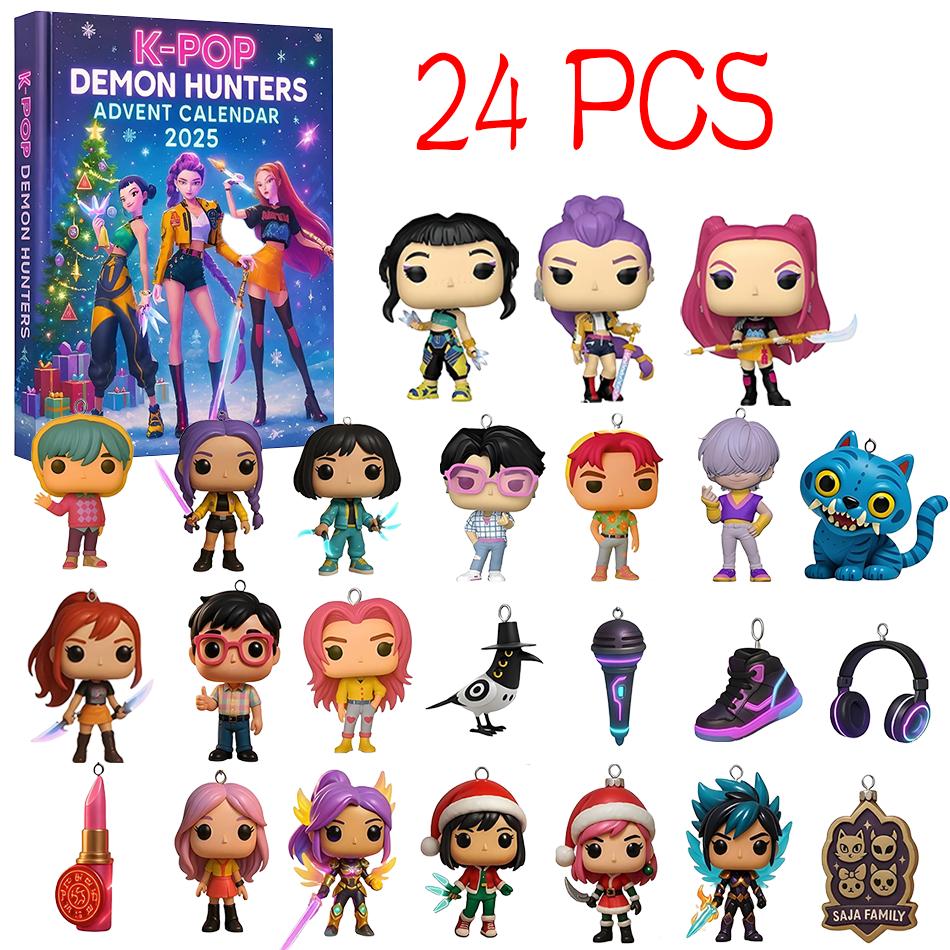 new Kpop Demon Hunters Christmas Tree Ornament Kpop Style Advent Blind Box Cute Gothic Holiday Decor For Teens And Women Gift
new Kpop Demon Hunters Christmas Tree Ornament Kpop Style Advent Blind Box Cute Gothic Holiday Decor For Teens And Women Gift