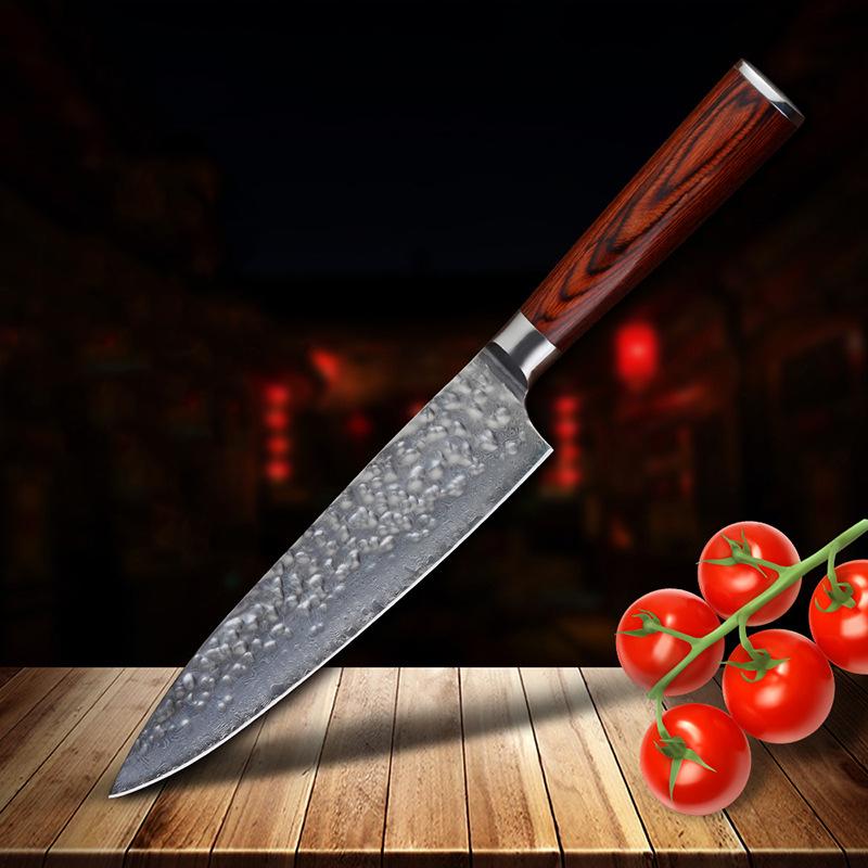 Нож шеф-повара с узором молотка Нож шеф-повара в стиле вестерн Нож для резки мяса Нож шеф-повара Кухонные ножи 
Нож шеф-повара с узором молотка Нож шеф-повара в стиле вестерн Нож для резки мяса Нож шеф-повара Кухонные ножи