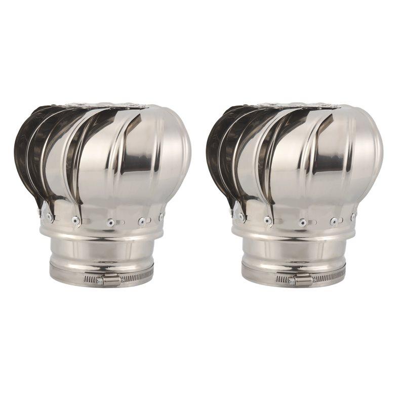 Aug. 2 Pcs 110Mm Non Power Roof Ventilator Wind Turbines Attic Air Vent For Houses Factory Attic Farm Leak Proof Vent Cap Fan срібний
Aug. 2 Pcs 110Mm Non Power Roof Ventilator Wind Turbines Attic Air Vent For Houses Factory Attic Farm Leak Proof Vent Cap Fan срібний
