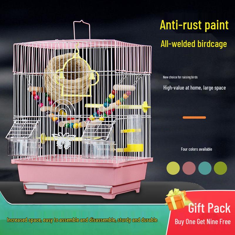 Peony Pearl Finch Villa: Ornamental Metal Roof Budgerigar Breeding Bird Cage 6102 - Standard (No Gift Pack)
Peony Pearl Finch Villa: Ornamental Metal Roof Budgerigar Breeding Bird Cage 6102 - Standard (No Gift Pack)