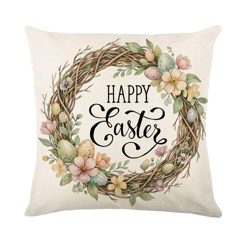 Easter Pillow Covers, Pink White Bunny Egg Flower Butterfly Print, Zippered Machine Washable Polyester Cases for Living Room Bedroom Decor 1pcs
Easter Pillow Covers, Pink White Bunny Egg Flower Butterfly Print, Zippered Machine Washable Polyester Cases for Living Room Bedroom Decor 1pcs