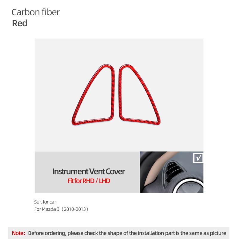 Real Carbon Fiber For Mazda 3 Axela 2010 2011 2012 2013 Dashboard Panel Air Outlet Cover Trim Sticker Car Interior Accessories
Real Carbon Fiber For Mazda 3 Axela 2010 2011 2012 2013 Dashboard Panel Air Outlet Cover Trim Sticker Car Interior Accessories