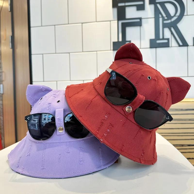 Cute Cartoon Bucket Hat With Glasses Women Spring And Summer Fashion Bob Chapeau Outdoor Sunscreen Sun Fishing Cap Panama 56-58cm білий
Cute Cartoon Bucket Hat With Glasses Women Spring And Summer Fashion Bob Chapeau Outdoor Sunscreen Sun Fishing Cap Panama 56-58cm білий