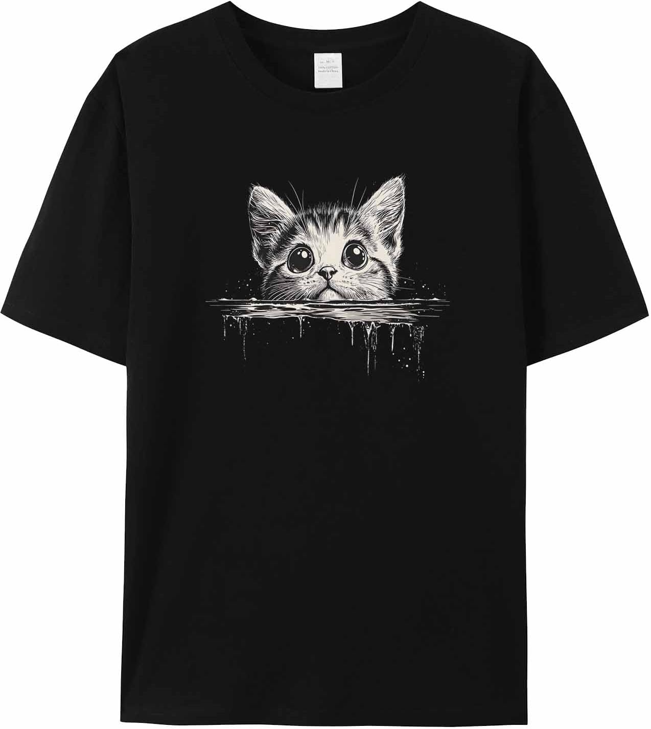 T Shirts for Women Graphic Tees Cat Peeping Crew Neck Short Sleeve Shirts for Women Cute Animal Casual T-Shirt 5XL різнокольоровий
T Shirts for Women Graphic Tees Cat Peeping Crew Neck Short Sleeve Shirts for Women Cute Animal Casual T-Shirt 5XL різнокольоровий