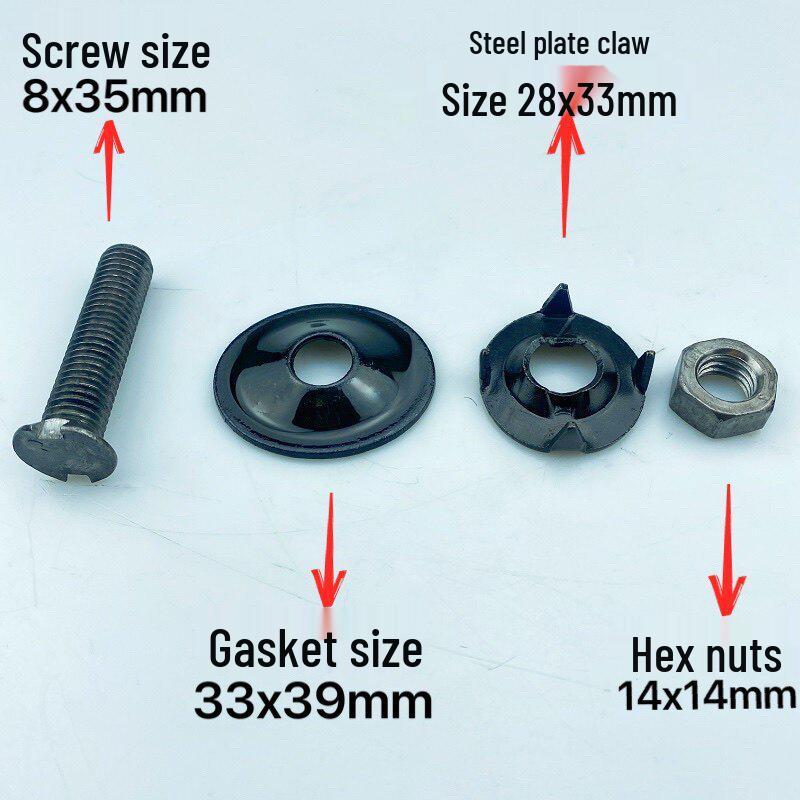 Belt Fastening Repair Kit: Set of 4 Bolt, Screw, Rivet, Clamp, and Pin for Conveyor and Drive Belts
Belt Fastening Repair Kit: Set of 4 Bolt, Screw, Rivet, Clamp, and Pin for Conveyor and Drive Belts